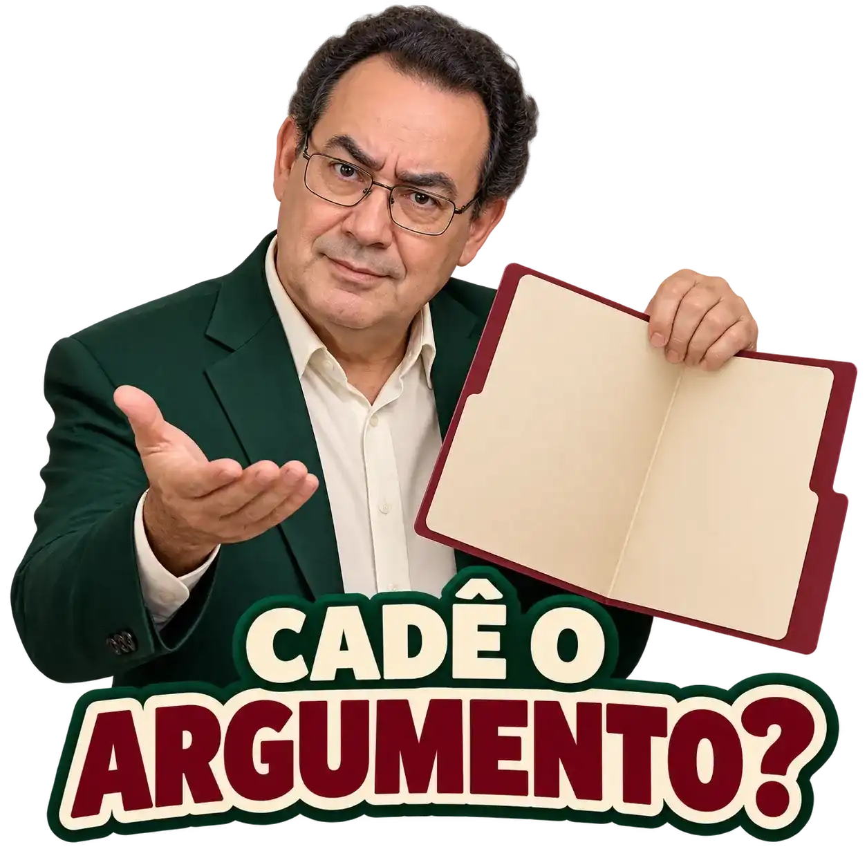 Figurinha Cadê o argumento da coleção Augusto Cury