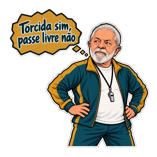 Amostra de figurinha da coleção Lula