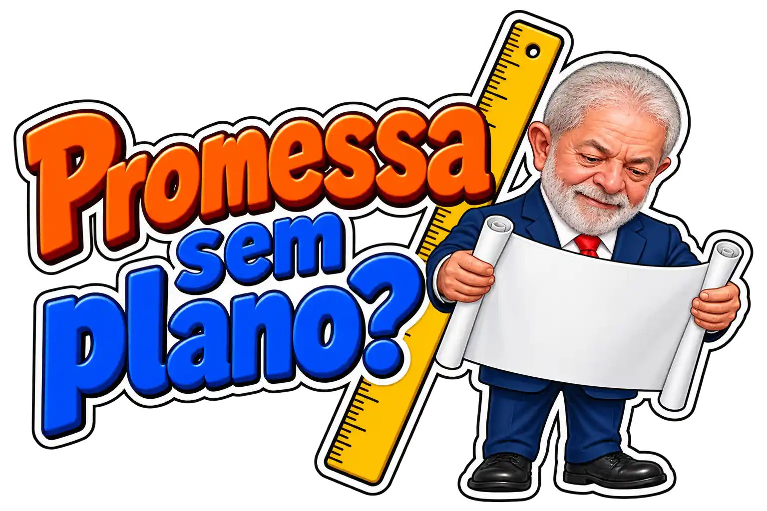 Outra amostra de figurinha da coleção Lula