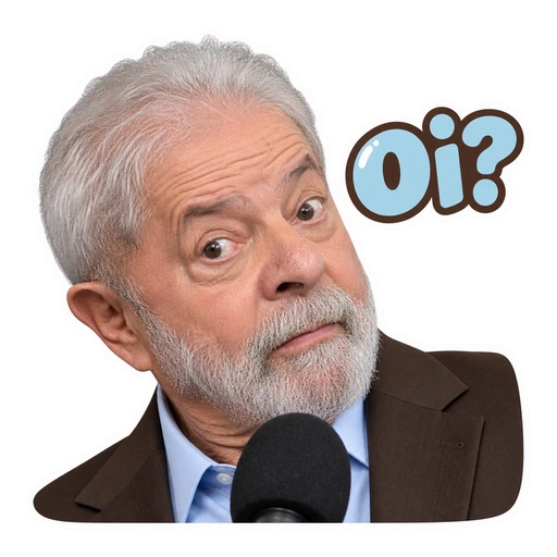 Outra amostra de figurinha da coleção Lula