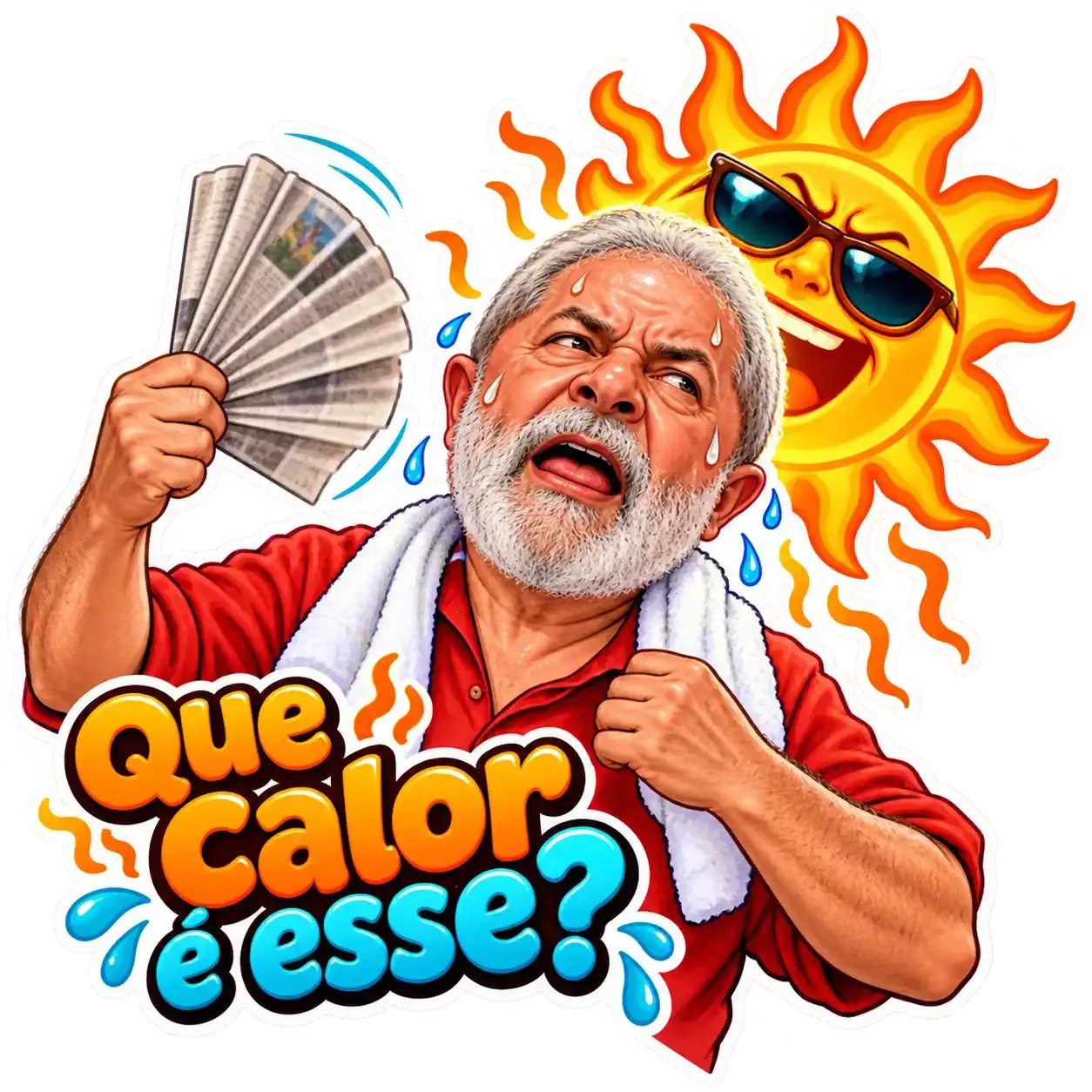 Outra amostra de figurinha da coleção Lula